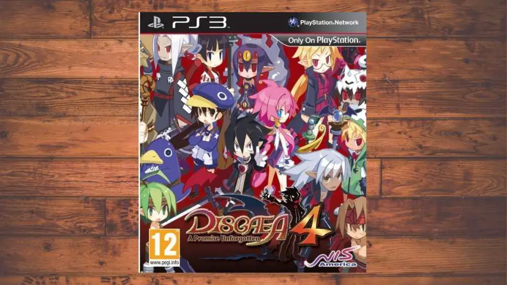 PS3 cover of Disgaea 4: A Promise Unforgotten game
