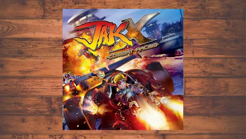 PS2 cover of Jak X: Combat Racing game