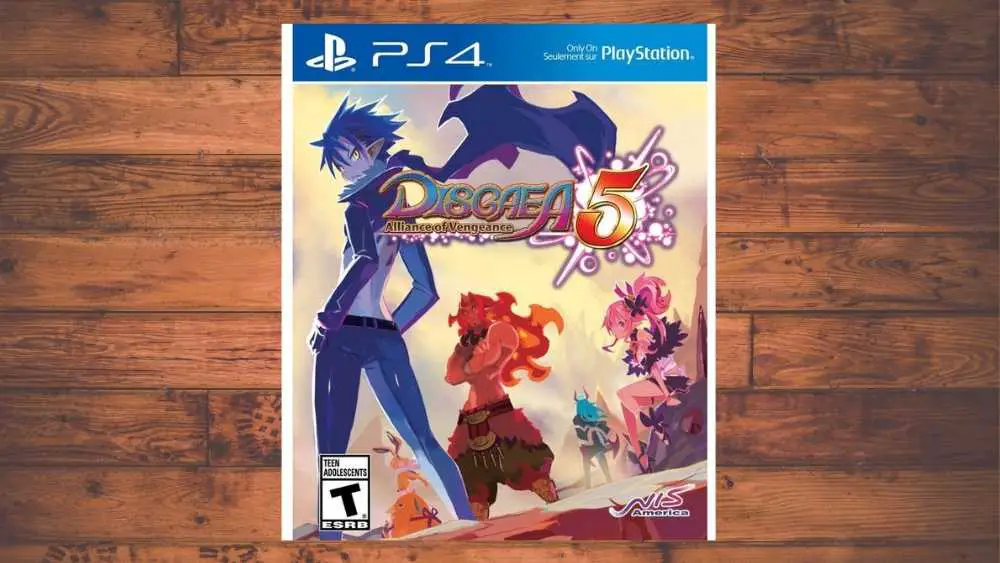 PS4 cover of Disgaea 5: Alliance of Vengeance game