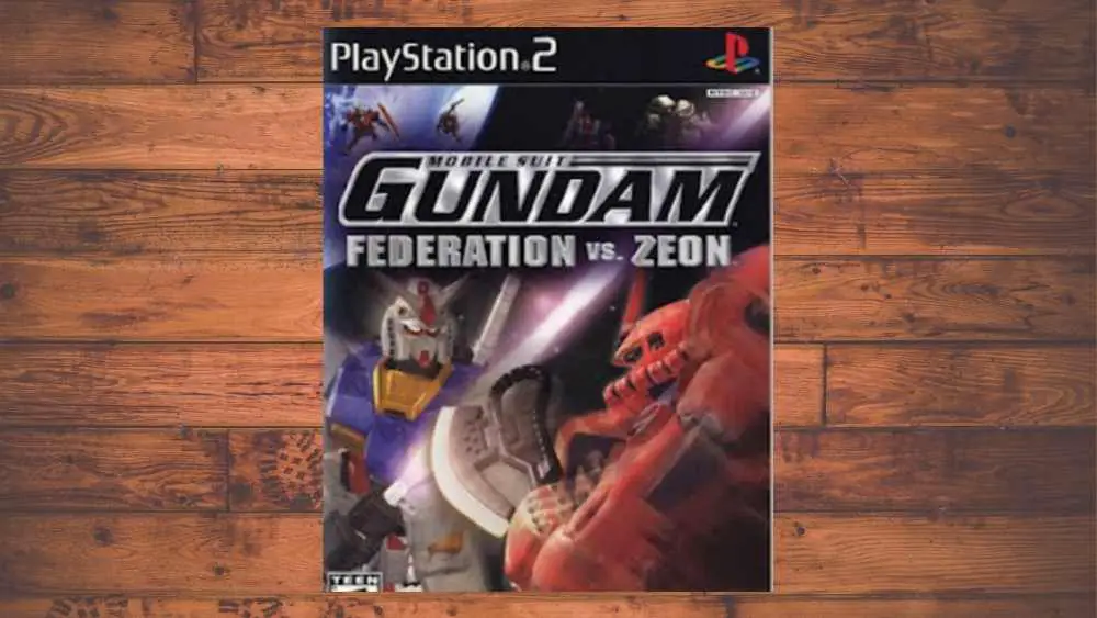 PS2 cover of Mobile Suit Gundam: Federation vs. Zeon game