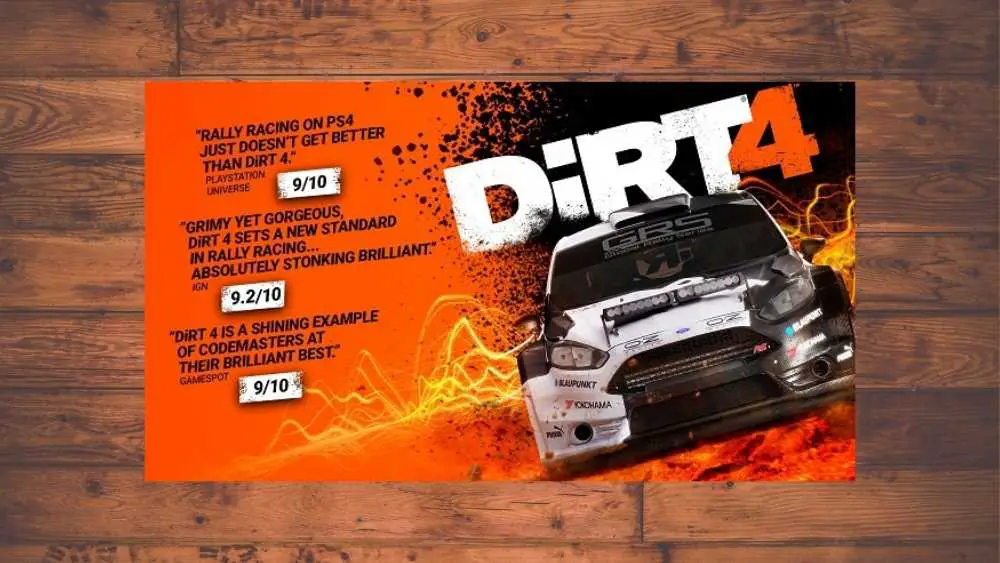 dirt 4 release date ps4